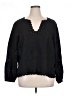 J.Crew 100% Linen Black 3/4 Sleeve Blouse Size XL - photo 1