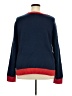 Forever 21 Plus 100% Polyester Graphic Blue Pullover Sweater Size 3X Plus - photo 2