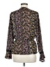 Lily White 100% Polyester Black Long Sleeve Blouse Size M - photo 2