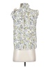 Ann Taylor LOFT 100% Polyester Ivory Sleeveless Blouse Size XS (petite) - photo 2