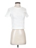 Zara White Short Sleeve Top Size S - photo 1