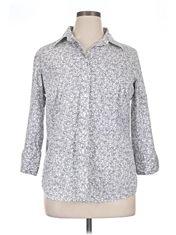 Coldwater Creek 3/4 Sleeve Button-Down Shirt (view 1)