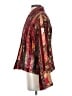 Coldwater Creek Color Block Floral Graphic Red Jacket Size XS - photo 5
