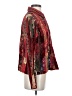 Coldwater Creek Color Block Floral Graphic Red Jacket Size XS - photo 4