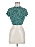 Assorted Brands Teal Short Sleeve Turtleneck Size M - photo 1