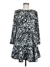 Leith 100% Polyester Print Black Casual Dress Size M - photo 1