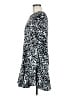 Leith 100% Polyester Print Black Casual Dress Size M - photo 5