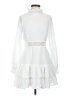 showpo 100% Polyester White Casual Dress Size 4 - photo 1