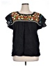 Unbranded Black Short Sleeve Blouse Size XL (estimated) - photo 1