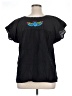 Unbranded Black Short Sleeve Blouse Size XL (estimated) - photo 2