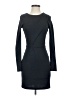 Isabel Solid Gray Black Casual Dress Size XS - photo 1