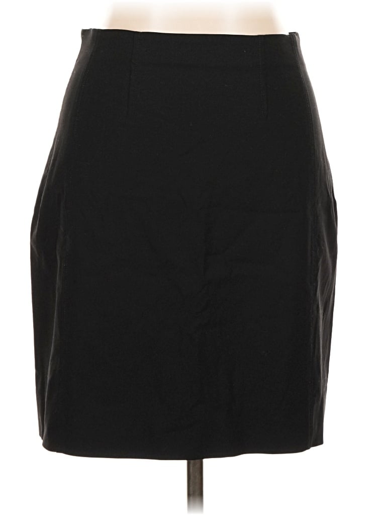 Pre-owned Mm. Lafleur Wool Skirt In Black