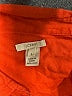 J.Crew 100% Linen Orange Long Sleeve Button-Down Shirt Size 4 - photo 7