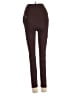 Popflex Solid Brown Casual Pants Size XXS - photo 2