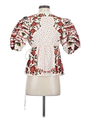 FARM Rio for Anthropologie 3/4 Sleeve Blouse (view 2)