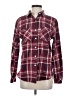 Levi's Plaid Burgundy Long Sleeve Button-Down Shirt Size S - photo 1