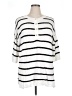Unbranded 100% Viscose Stripes White Pullover Sweater Size XL - photo 1
