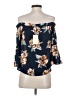 iris 100% Polyester Blue 3/4 Sleeve Blouse Size S - photo 2