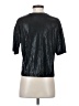 Shein Metallic Black Short Sleeve T-Shirt Size 4 - photo 2