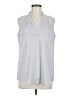 Calvin Klein Silver Sleeveless Blouse Size M - photo 1