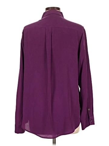 TWO by Vince Camuto Long Sleeve Silk Top (view 2)