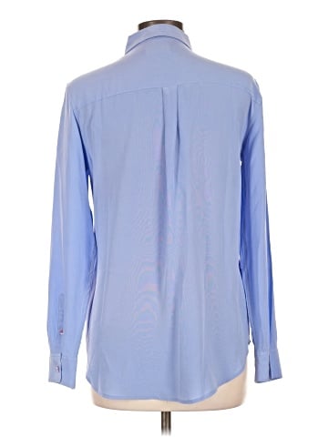 Equipment Long Sleeve Silk Top (view 2)
