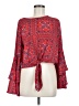 Altar'd State 100% Polyester Red 3/4 Sleeve Blouse Size M - photo 1