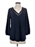 Sabine 100% Polyester Blue 3/4 Sleeve Blouse Size S - photo 1
