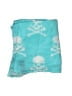 Unbranded Floral Teal Blue Scarf One size - photo 2