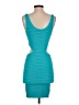 Bebe Teal Cocktail Dress Size S (petite) - photo 2