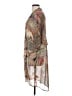Dina Be 100% Polyester Tan Kimono Size S - photo 5