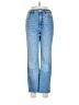 Zara Hearts Blue Jeans Size 8 - photo 1