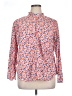Talbots Print Orange Long Sleeve Blouse Size 1X - photo 1