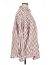 Torrid Stripes Brown Long Sleeve Button-Down Shirt Size 1X Plus (1) - photo 4