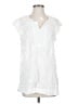 Solitaire White Short Sleeve Blouse Size S (estimated) - photo 1