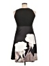 Unbranded Graphic Black Casual Dress Size 1X - photo 2