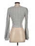 Shein Silver Long Sleeve Top Size 4 - photo 2