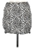 O. Vianca Animal Print Silver Casual Skirt Size M - photo 1