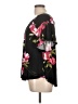 E. Luna Black Short Sleeve Blouse Size L - photo 5