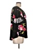 E. Luna Black Short Sleeve Blouse Size L - photo 4