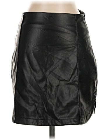 Zara Faux Leather Skirt (view 1)