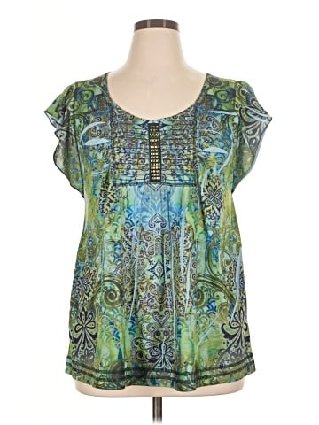 Apt. 9 Short Sleeve Blouse (view 1)