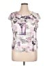 EMALINE Purple Short Sleeve Top Size XL - photo 1