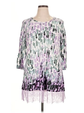 LOGO by Lori Goldstein 3/4 Sleeve Blouse (view 1)