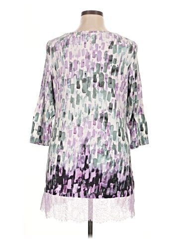 LOGO by Lori Goldstein 3/4 Sleeve Blouse (view 2)