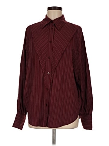Topshop Long Sleeve Blouse (view 1)