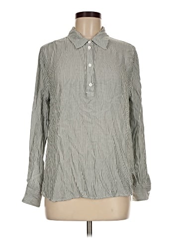 Cosmic Blue Love Long Sleeve Button-Down Shirt (view 1)