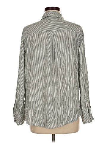 Cosmic Blue Love Long Sleeve Button-Down Shirt (view 2)