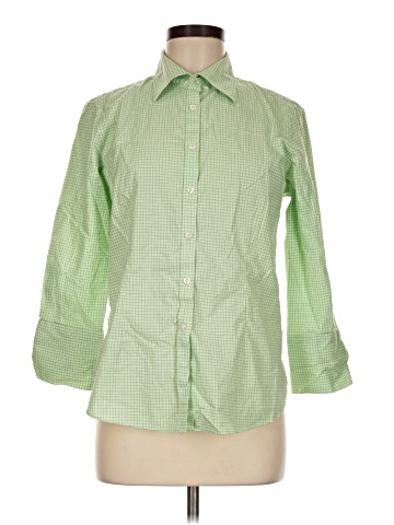 KIRKLAND Signature 3/4 Sleeve Button-Down Shirt (view 1)