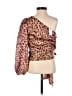 Express 100% Polyester Brown 3/4 Sleeve Blouse Size XS - photo 2